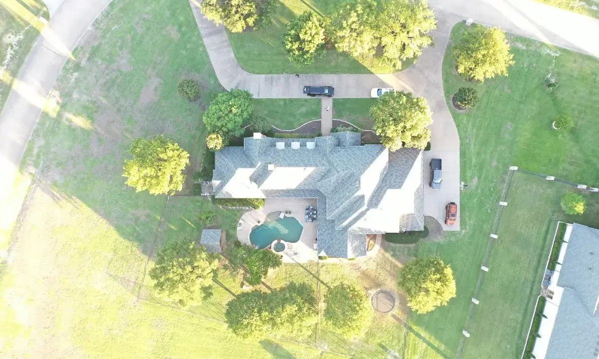 New shingle roof installation on a home in Dallas